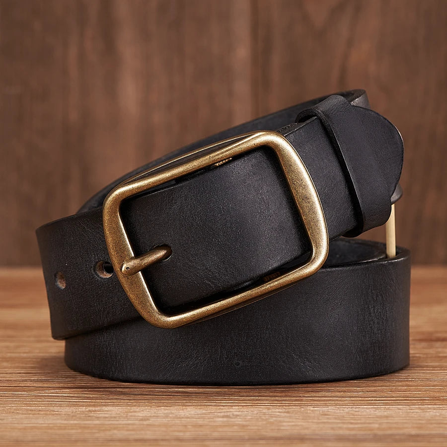 Thick Cowhide Leather Belt