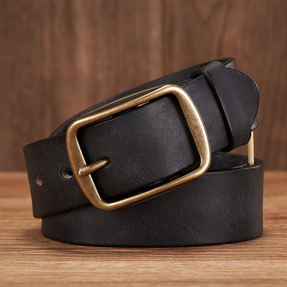 Ceinture en cuir de vache épais