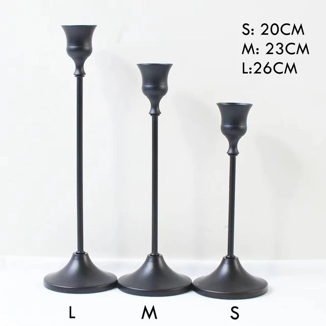 European Style Metal Candle Holders for Home Decor