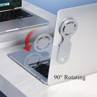 Laptop Side Phone Holder and magnetic Wireless Charging Stand