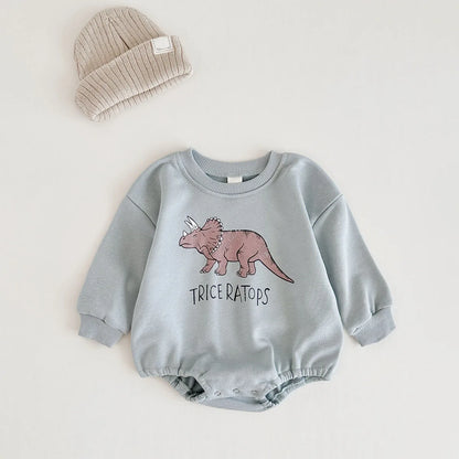 Sweatshirt-Strampelanzug mit Tiermuster für Kinder