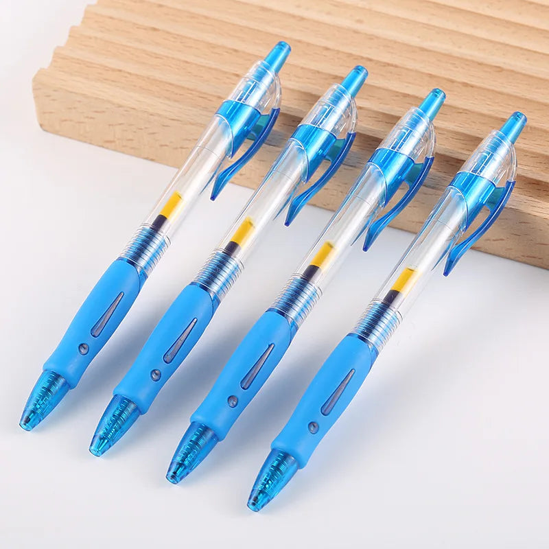 Retractable Gel Pens Set - Black/Red/Blue Ink, Ballpoint