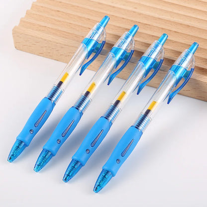 Retractable Gel Pens Set - Black/Red/Blue Ink, Ballpoint