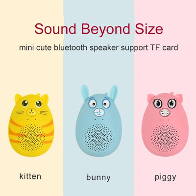 New Creative Mini Cartoon Children's Bluetooth Speaker Wireless Plug in Small Audio Story Early Learning Machine Animal Portable