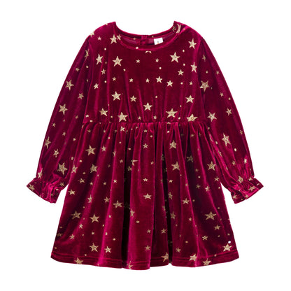 Lace Velvet Peter Pan Collar Dress
