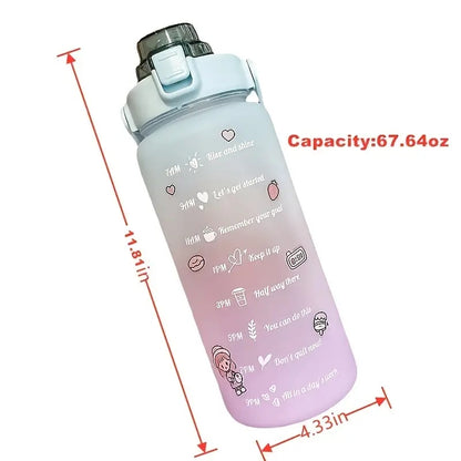 Kawaii Motivation Water Bottle