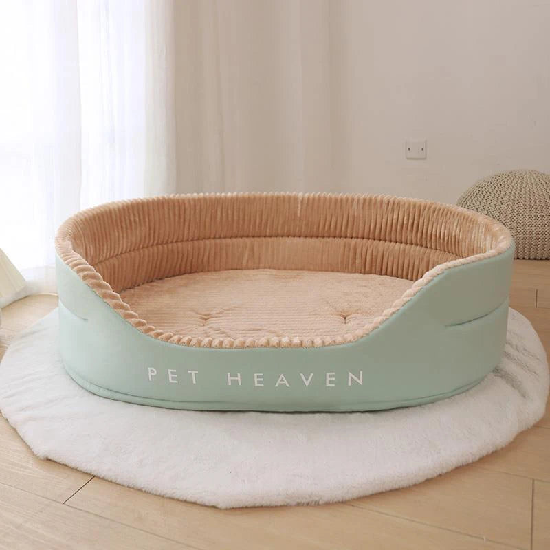 Plush Double-Sided Dog Bed Set