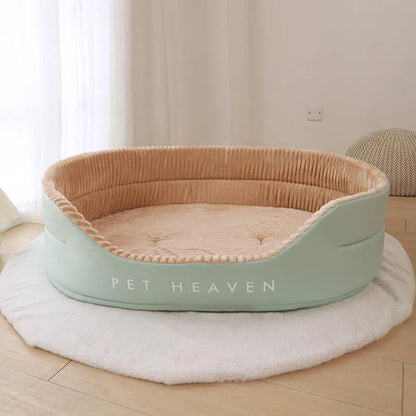 Plush Double-Sided Dog Bed Set