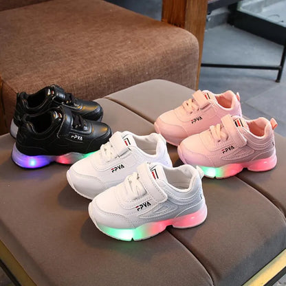 Chaussures LED respirantes et lumineuses pour enfants