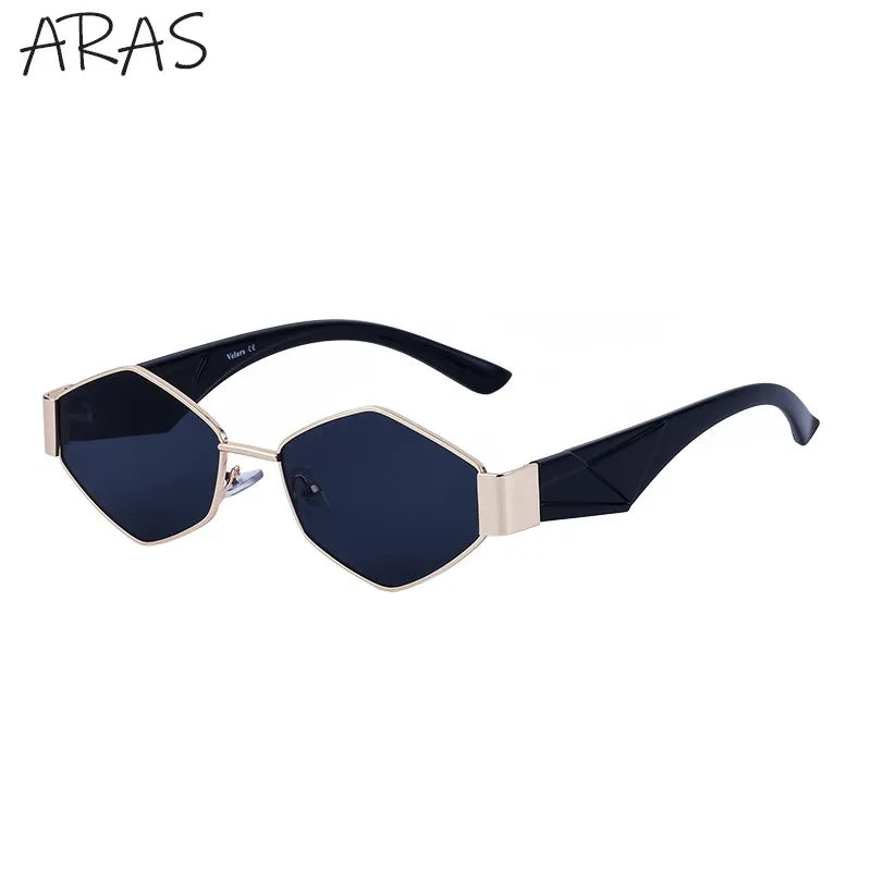 Unique Polygon Small Frame Eyewear Shades Sunglasses – KOKANIA