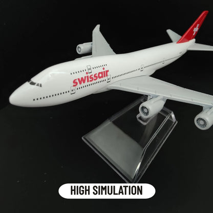 Swissair B747 Flugzeugmodell aus Druckguss