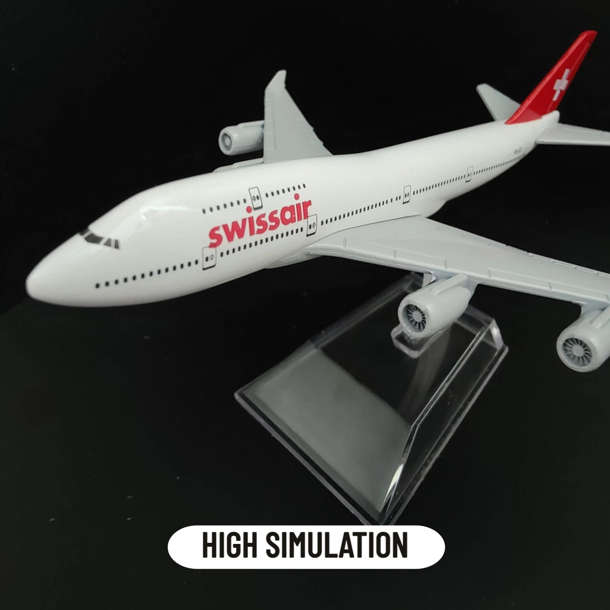 Swissair B747 Diecast Aircraft Model