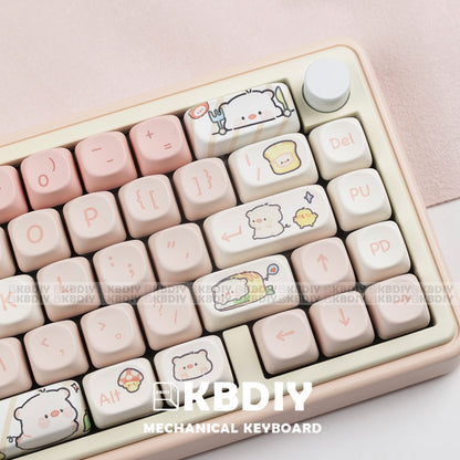 Cute Pig Theme PBT Keycaps 🐷 MX Switch