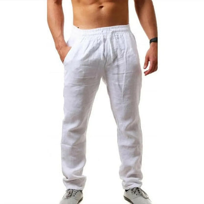 Breathable Cotton Linen Summer Pants for Men