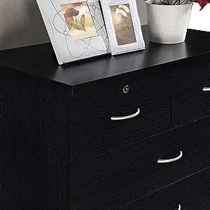 7-Drawer Dresser & Side Cabinet 3 Shelves