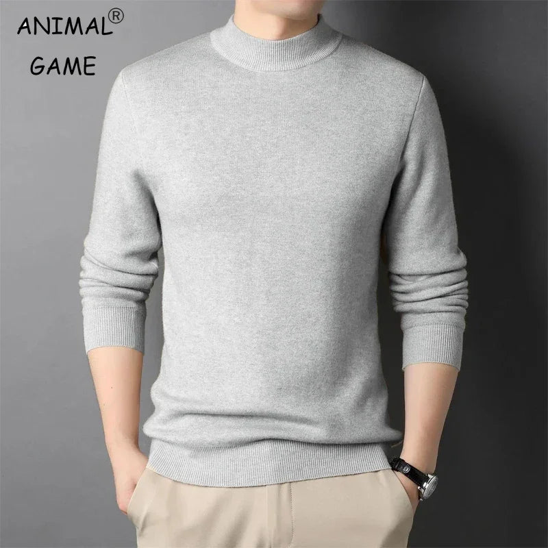 Men's Knitted Turtleneck Sweater