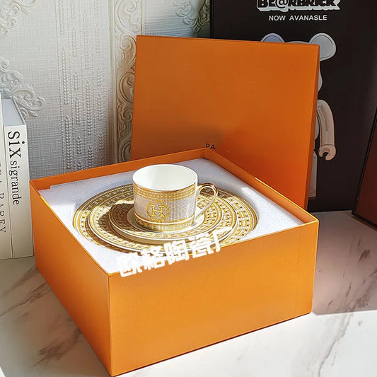 Black Line Kaffeetassen-Geschirrset