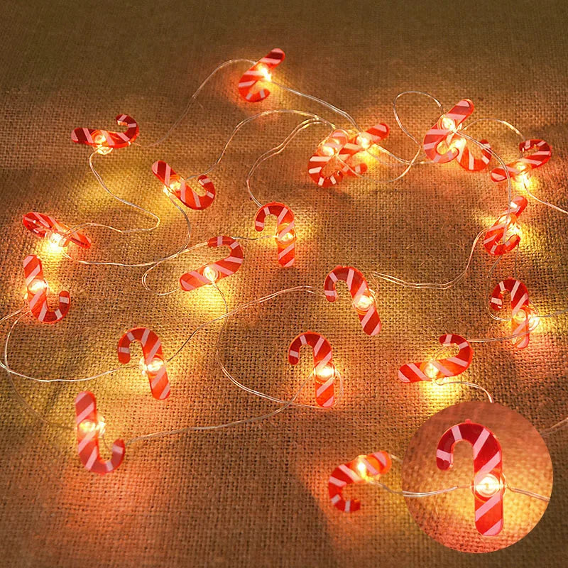 2M 20LED Santa & Snowflake Light String