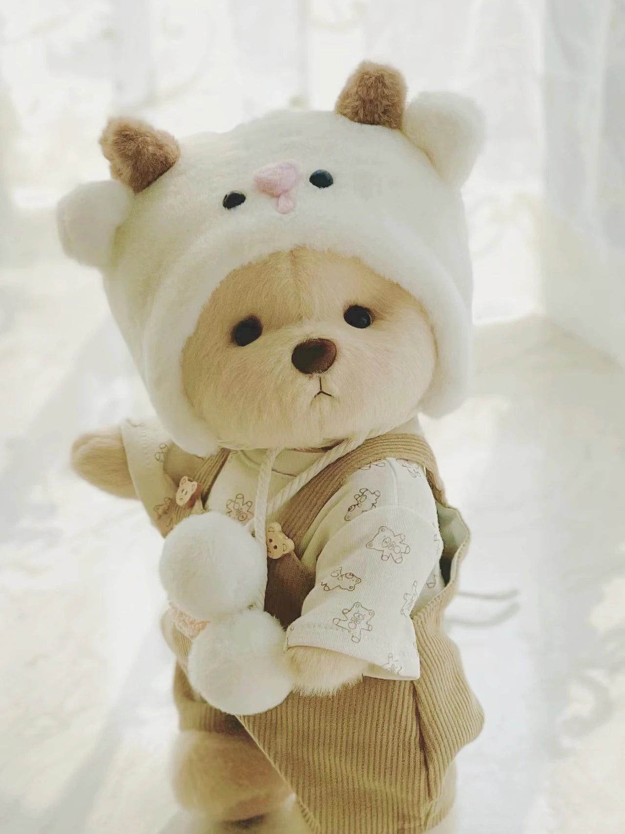 Ensemble poupée et vêtements en peluche Little Bear