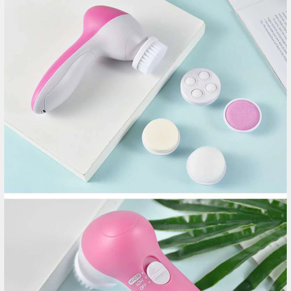 Electric Facial Cleaning Brush - Spa Skin Care Massager
