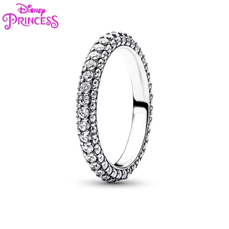 Princess Tiara Crown Ring in 925 Silver