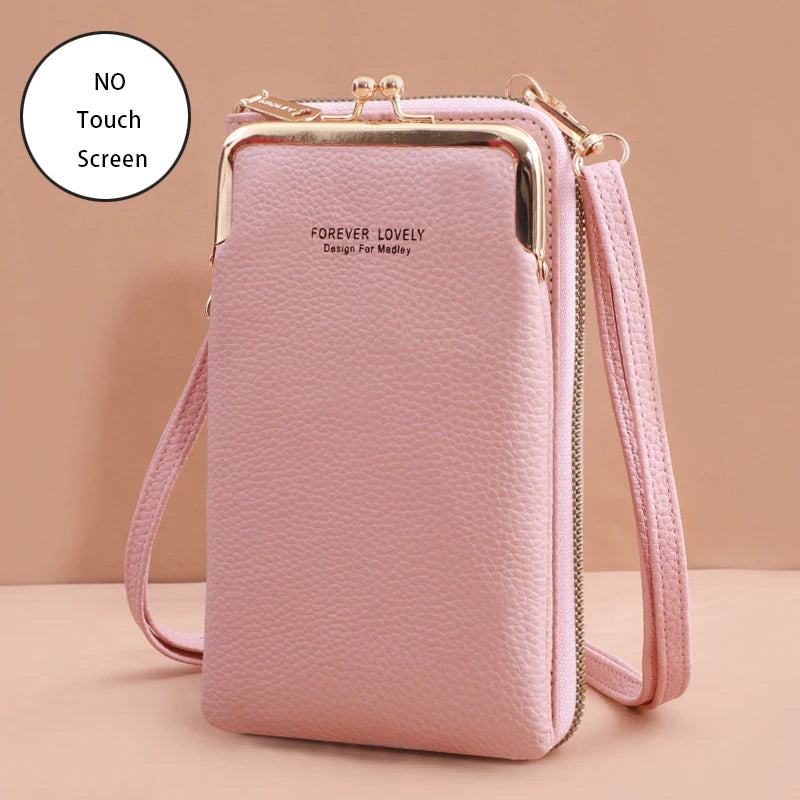 Women's Touch Screen Cell Phone Purse - Shoulder Handbag