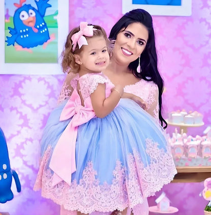 Partykleid im Prinzessinnen-Stil mit fliegenden Ärmeln für Babys
