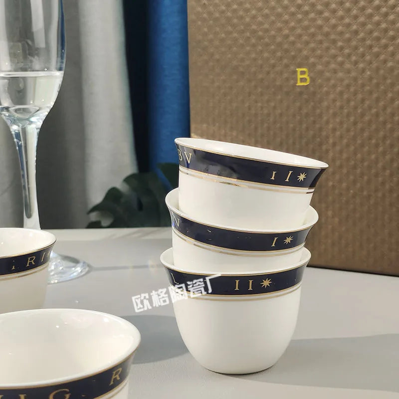 Ensemble de tasses à expresso en céramique 6 pièces