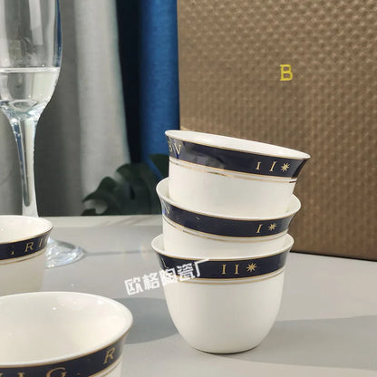 Ensemble de tasses à expresso en céramique 6 pièces