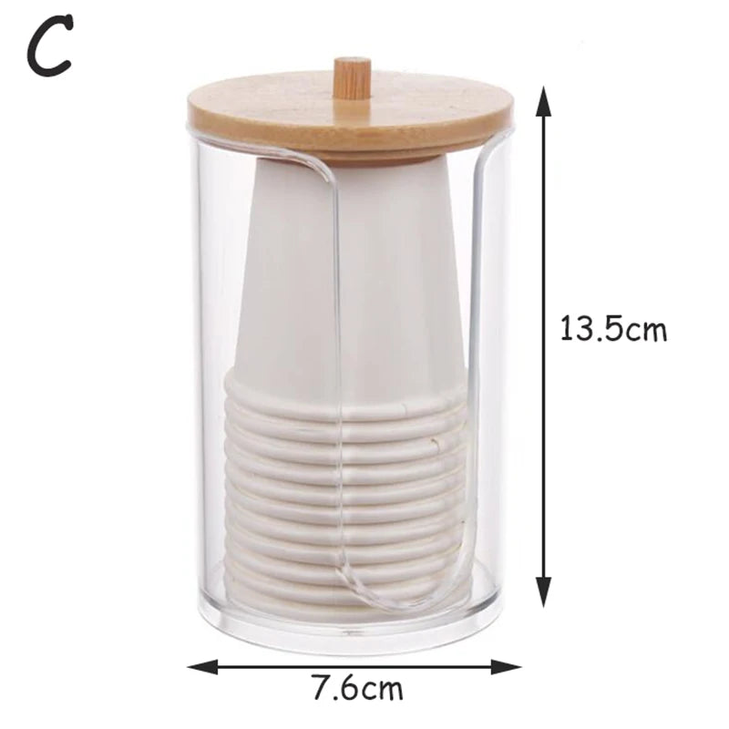 Boîtes de rangement en plastique avec couvercles maquillage