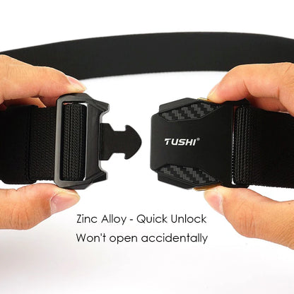 Quick-Release Elastic Belt for Men