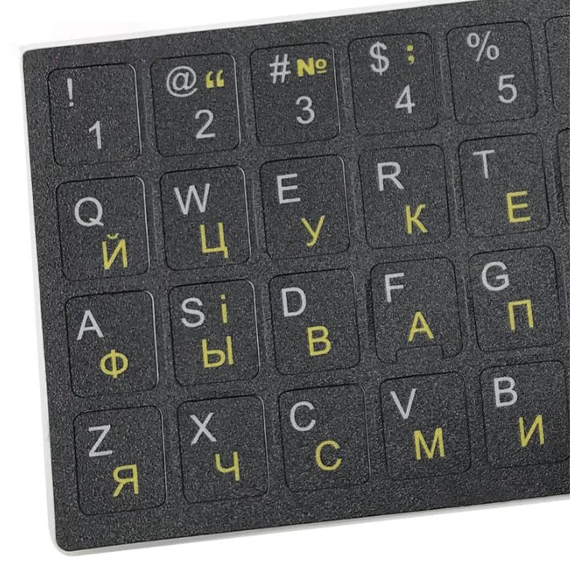 Autocollant de clavier de langue ukrainienne