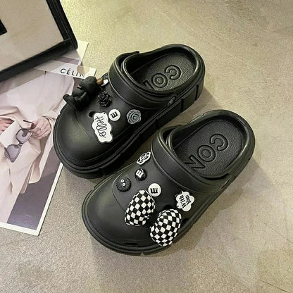 Summer tooling platform sandals cave slippers