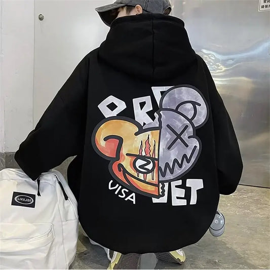 Hochwertige Gothic Y2K Oversized Hoodies für Herren