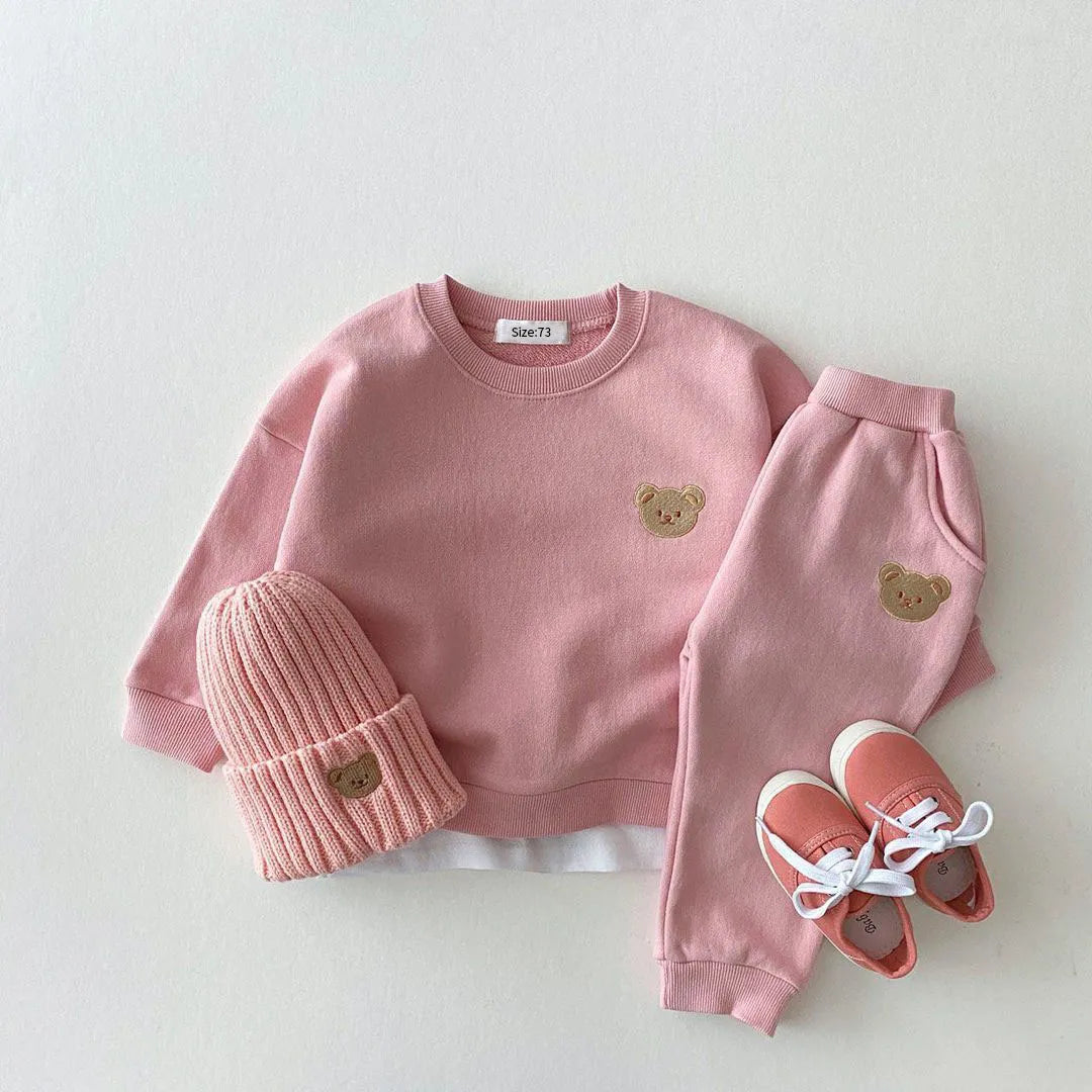 Ensemble de tenue d'automne pour tout-petits ours mignon