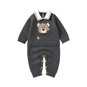Bear Knit Baby Rompers for 0-18M