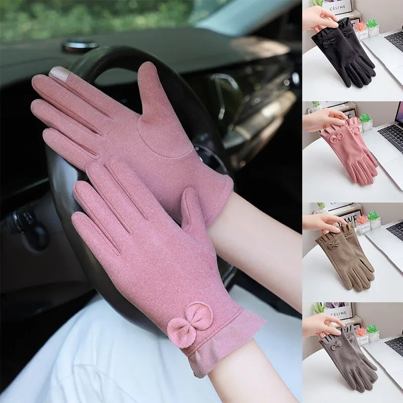 Women's Winter Touchscreen Windproof Gloves -  Cold-Resistant Cycling & Sports Gear