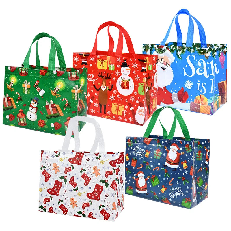 Kraft Christmas Gift Bags for Festive Packaging
