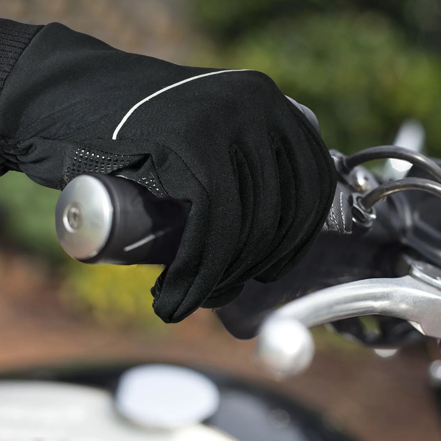 Gants de cyclisme à écran tactile en polaire - Équipement de sport antidérapant