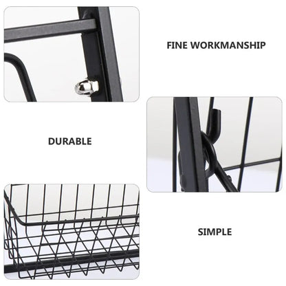 Double Layer Removable Kitchen Organizer Shelf