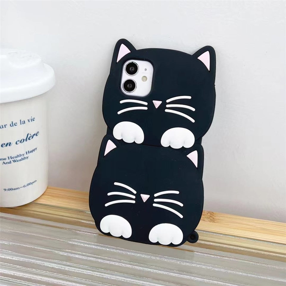 Cute Meow Meow Cat Luminous iPhone Case