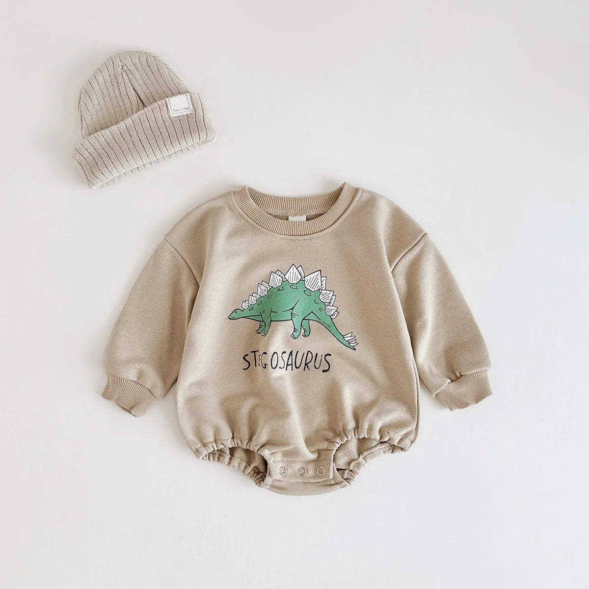 Sweatshirt-Strampelanzug mit Tiermuster für Kinder