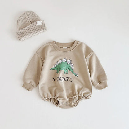 Sweatshirt-Strampelanzug mit Tiermuster für Kinder