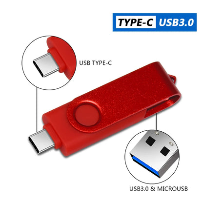 High-Speed 2-in-1 USB-C & USB-A Dual Drive