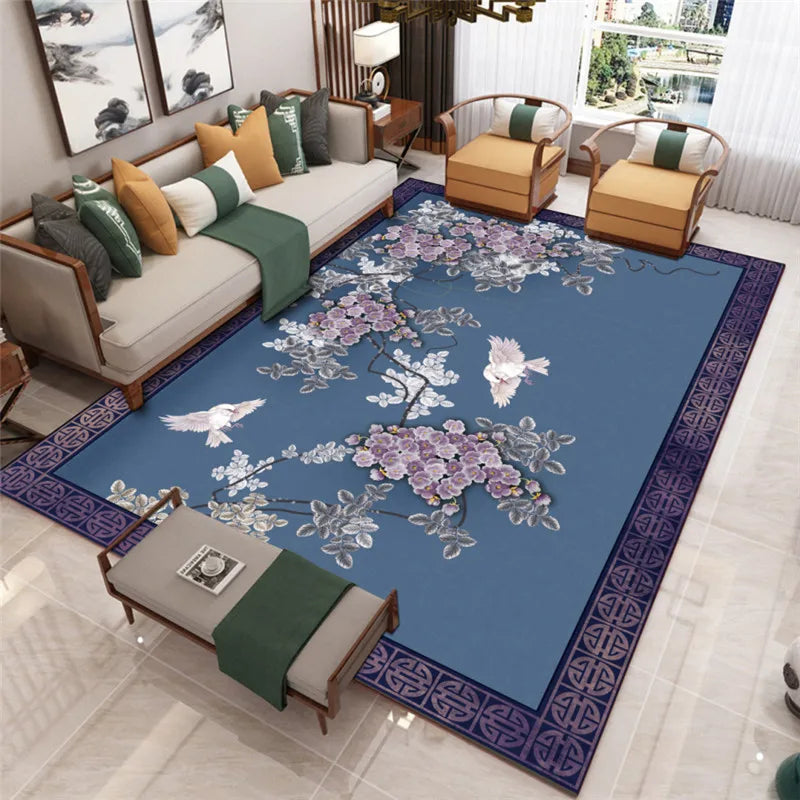 Living Room Carpet Coffee Table Decor