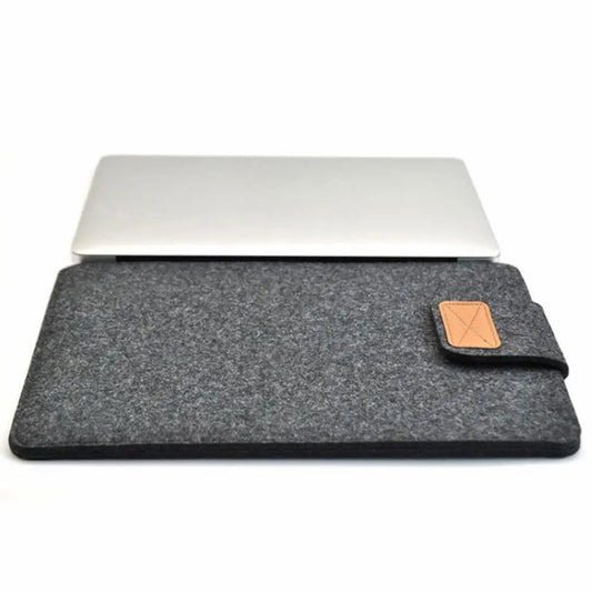 Slim Felt Sleeve Tablet Case – Solid Color Storage Bag for MacBooks