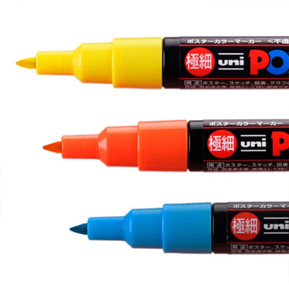 Quick-Dry Paint Marker Pen - Extra Fine Point - 8/12 Colors PC-1M