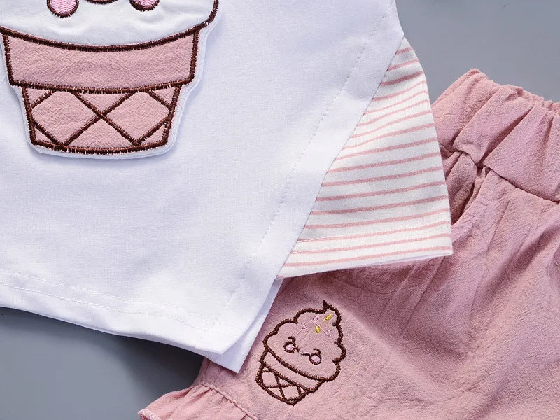 Sommer-Baby-Kleidungssets mit süßem Aufdruck