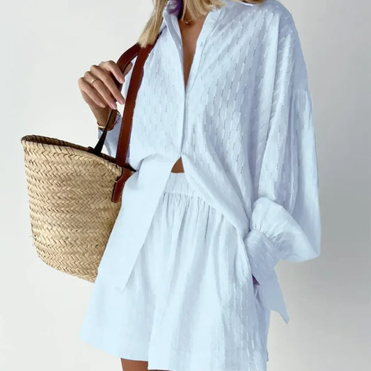 Ensemble deux pièces en jacquard d'été