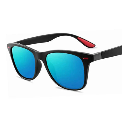 Lunettes de soleil polarisées unisexes rétro carrées UV400